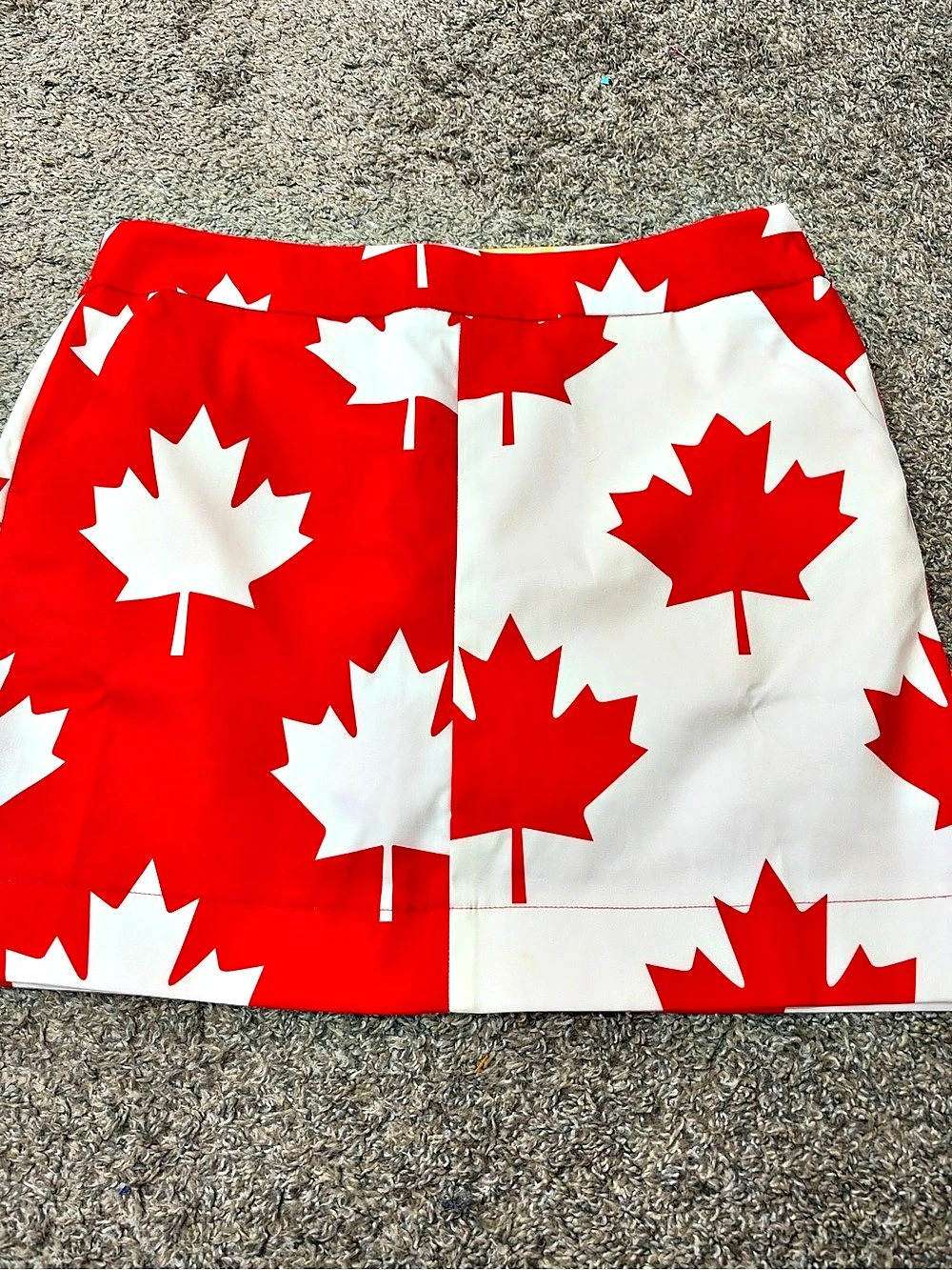 LoudMouth Canada Skirt Skort Red & White US 12